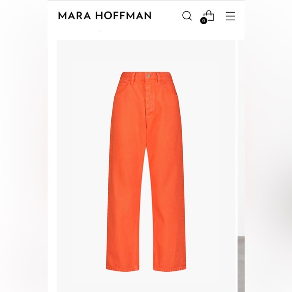 Mara Hoffman | Orange Georgina Pant - Picture 3 of 7